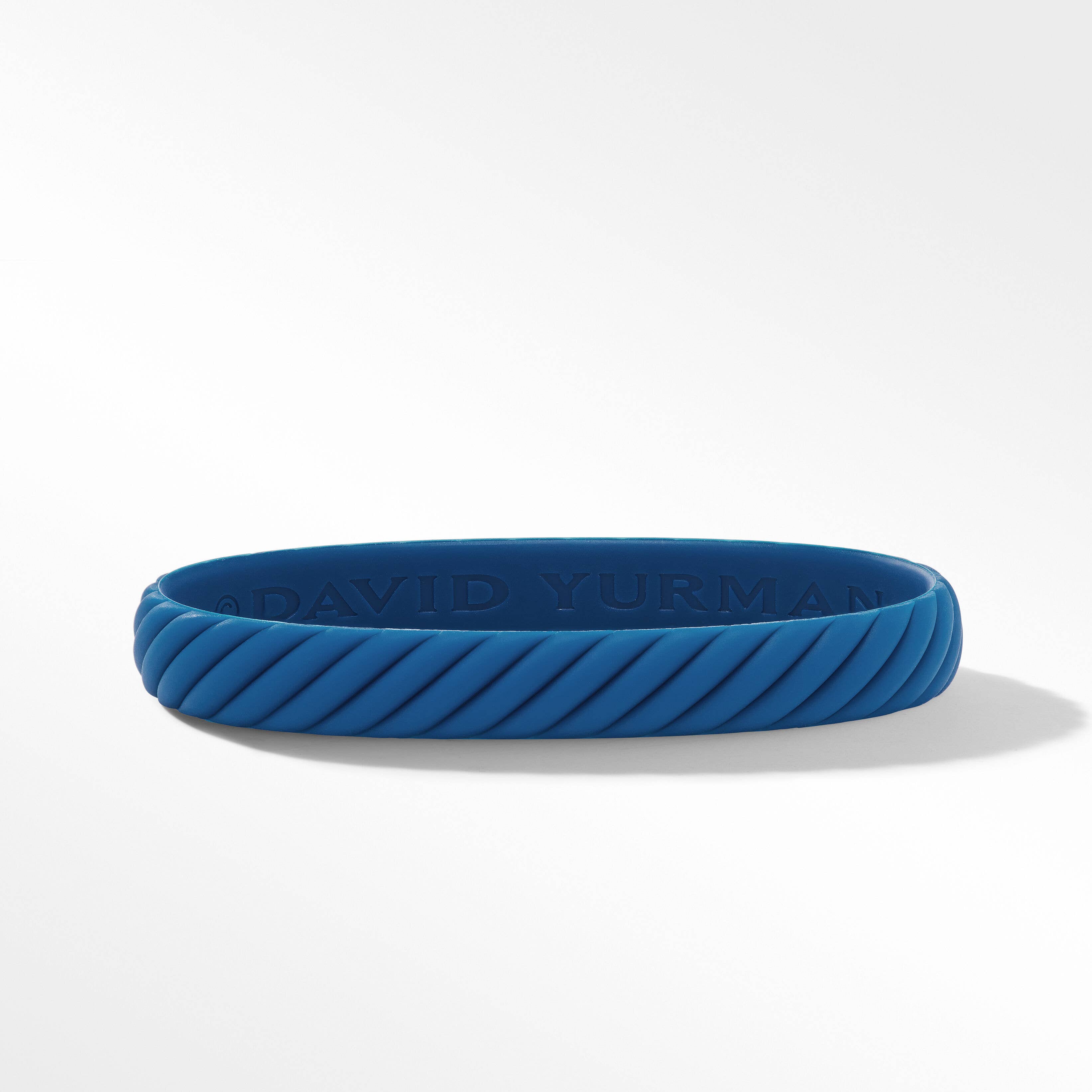 ongezond voordelig Humanistisch Cable Blue Rubber Bracelet | David Yurman