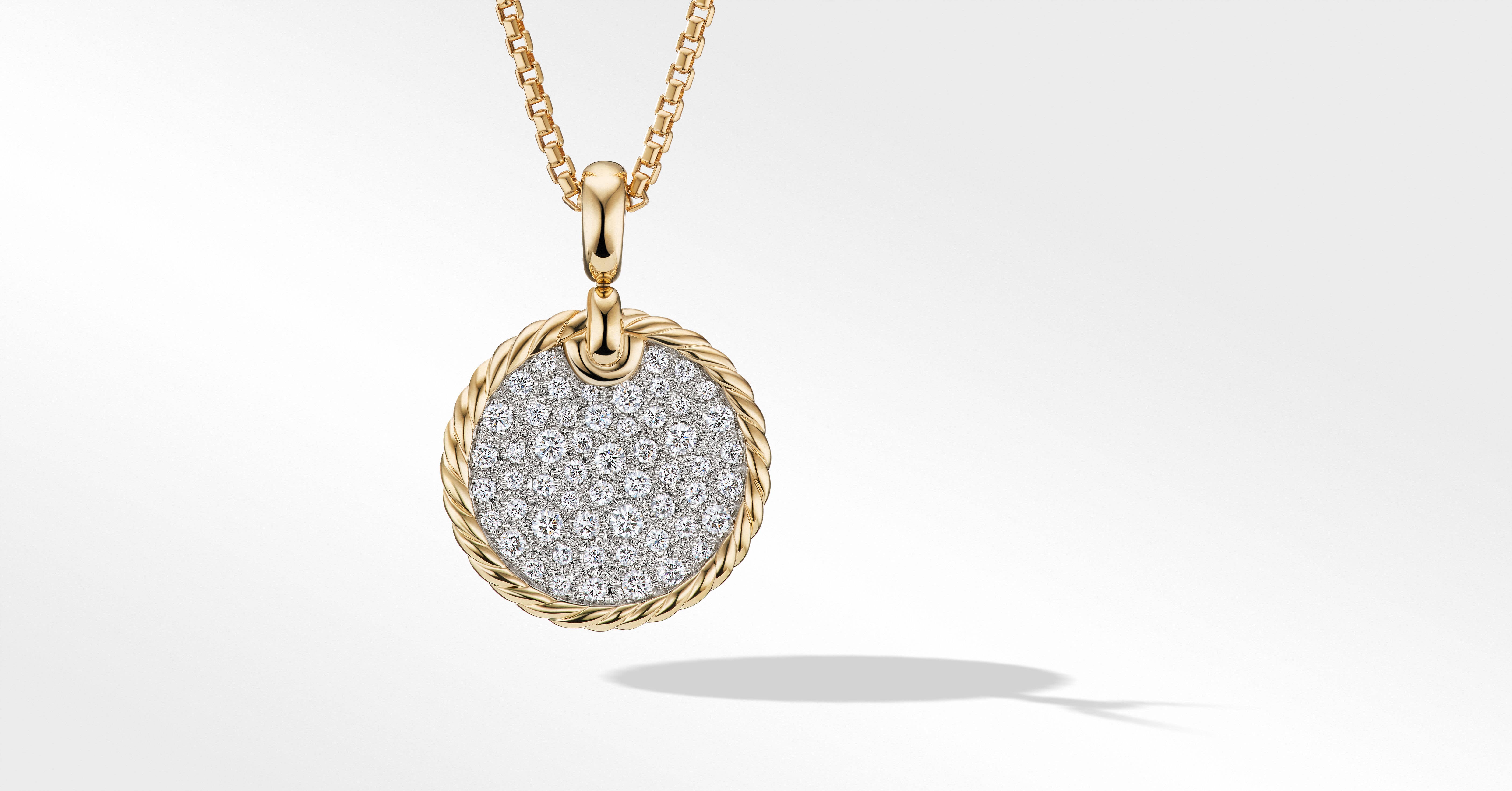 david yurman diamond circle necklace