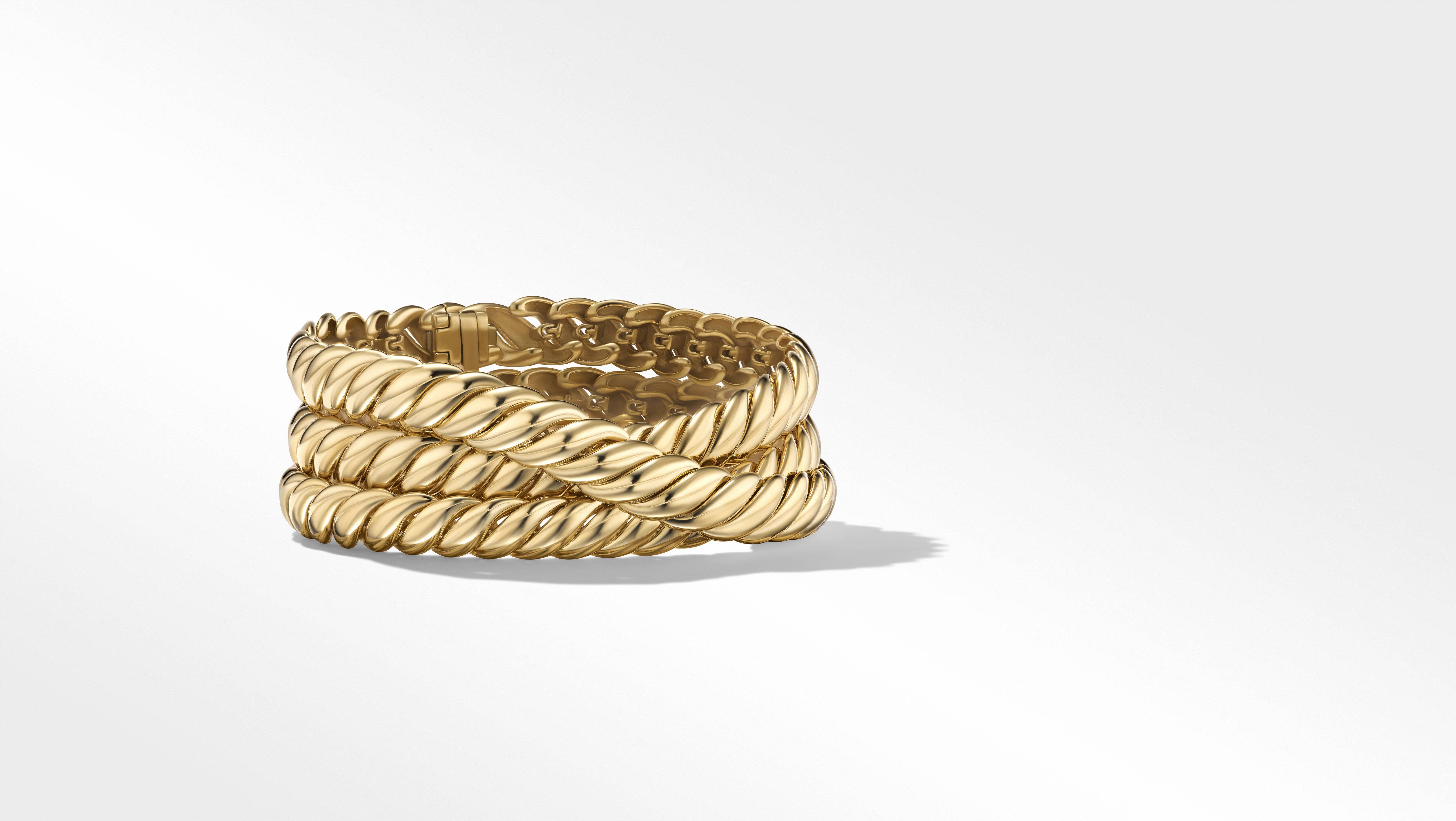 10K Gold 5 Mm Diamond Cut Rope bracelet 8 Inches  Sarrafcom