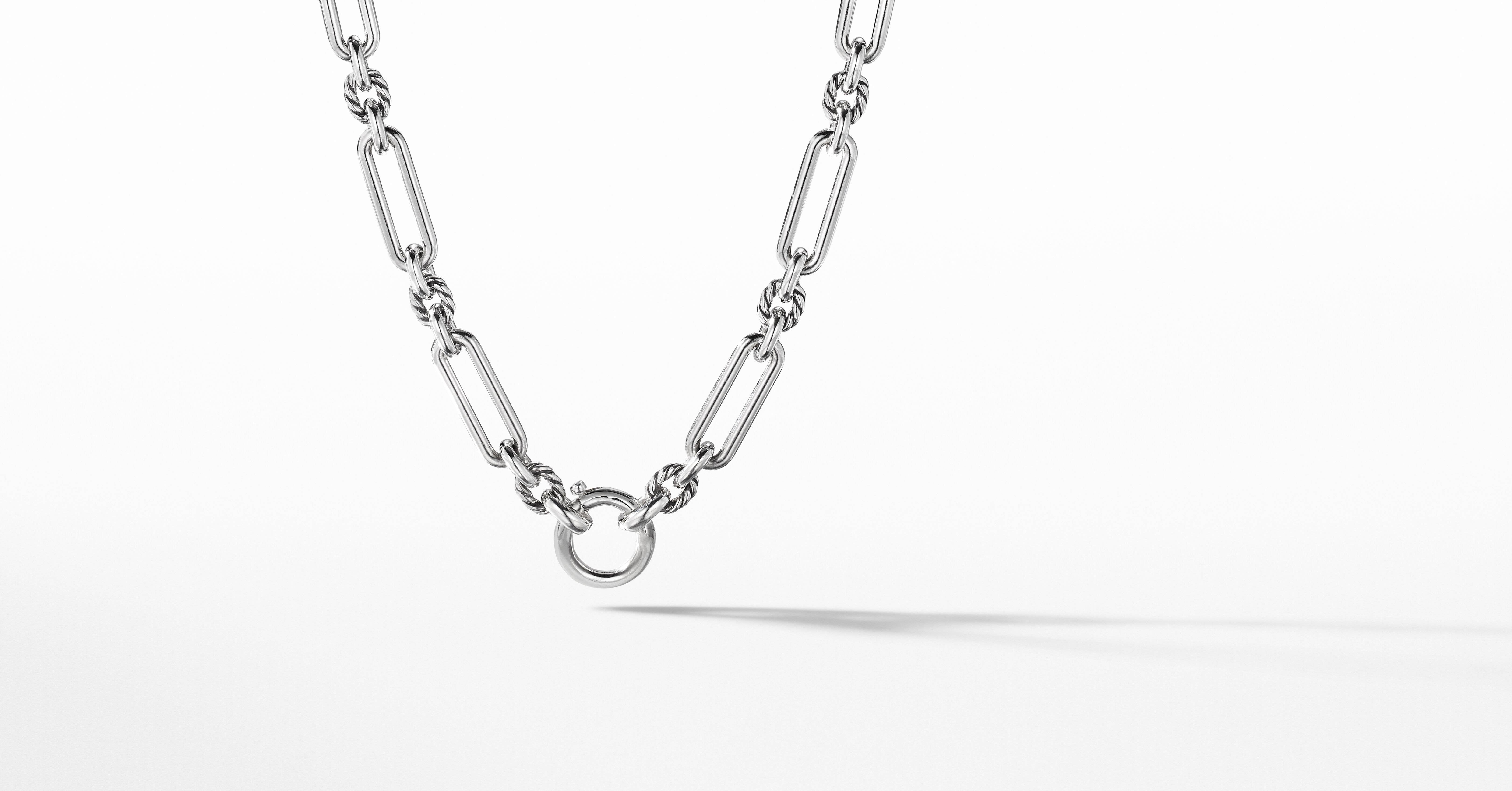 lexington chain necklace with diamonds