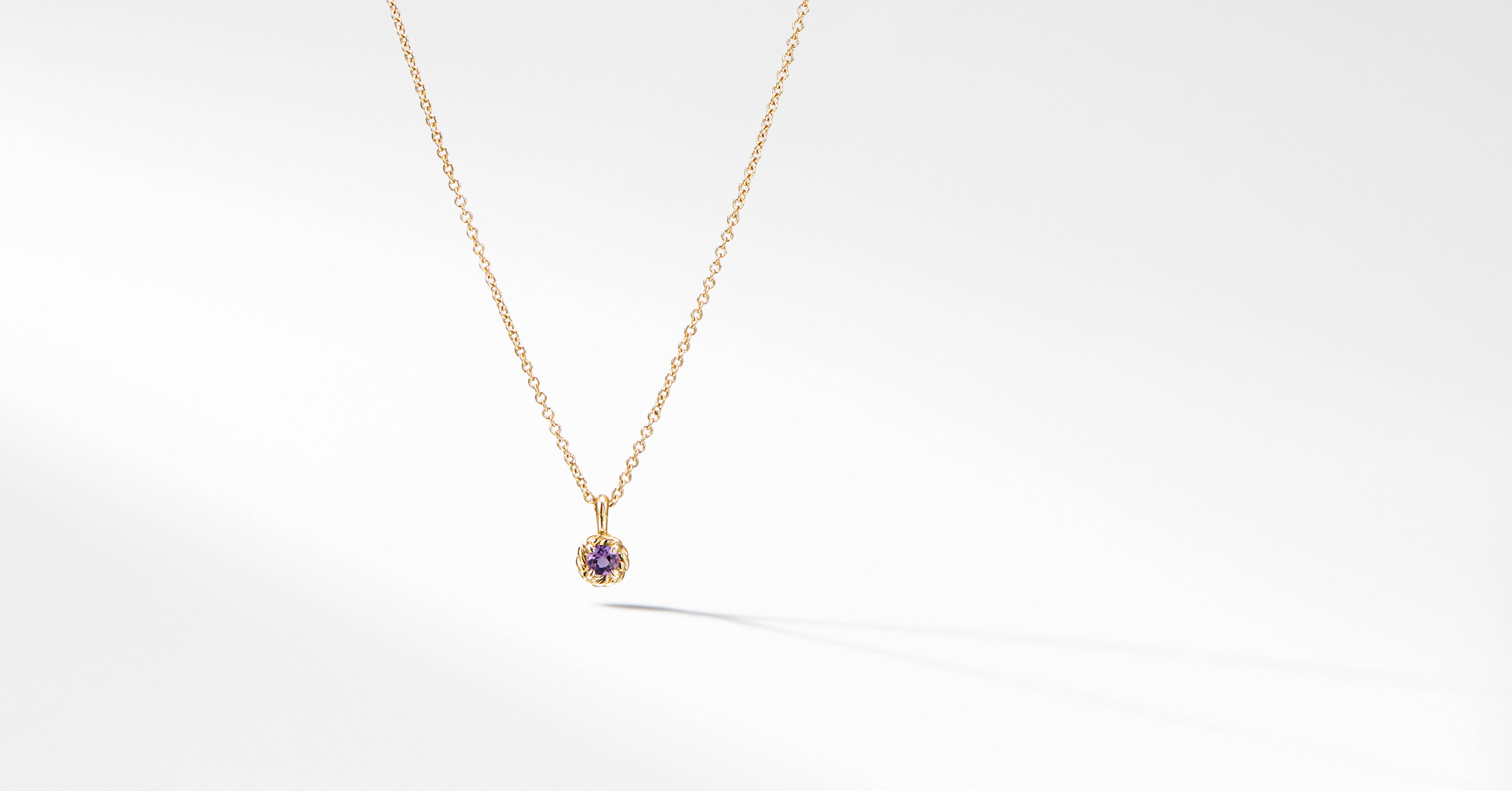 birthstone necklace gold