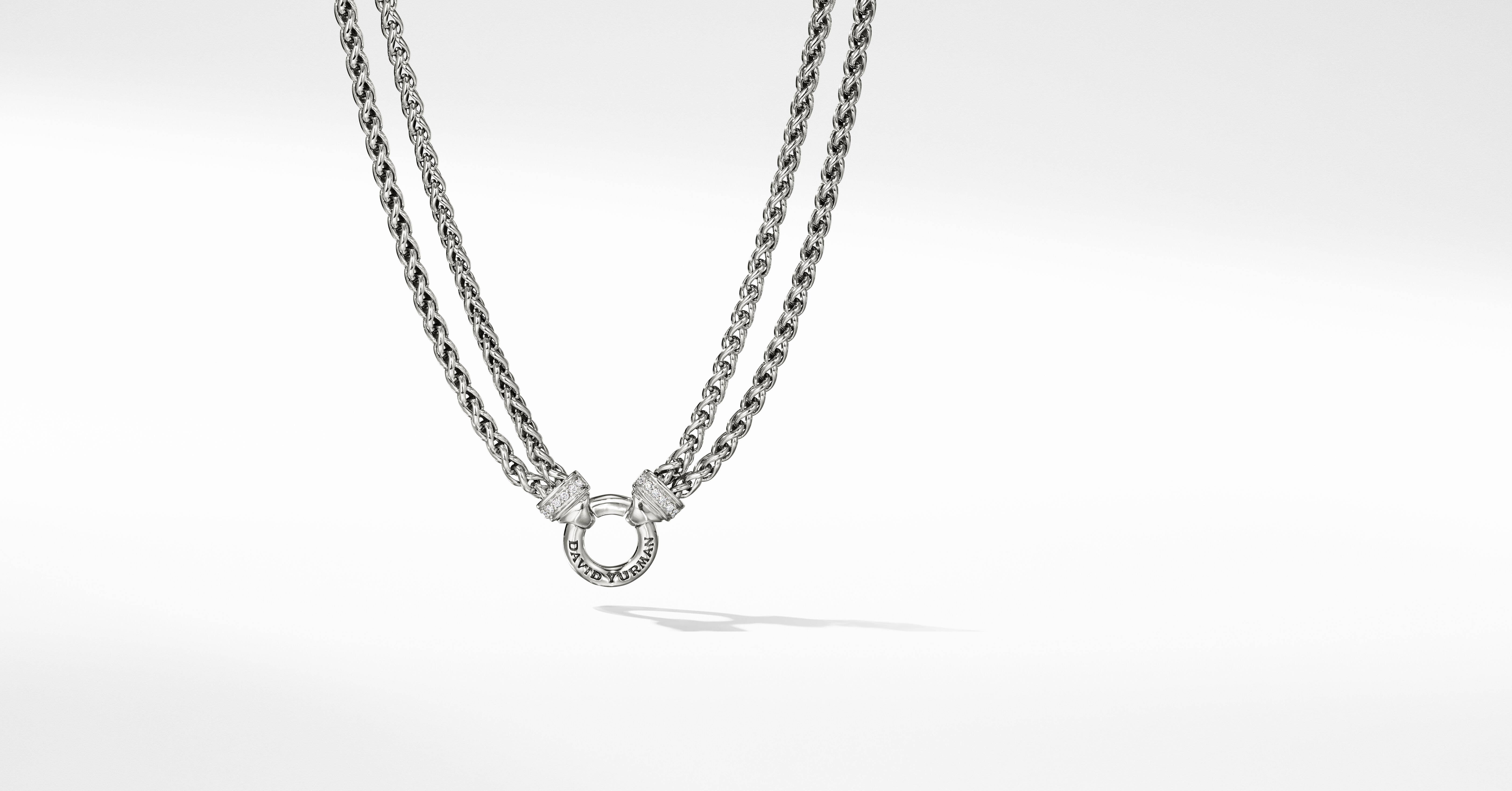 david yurman wheat chain necklace with diamonds