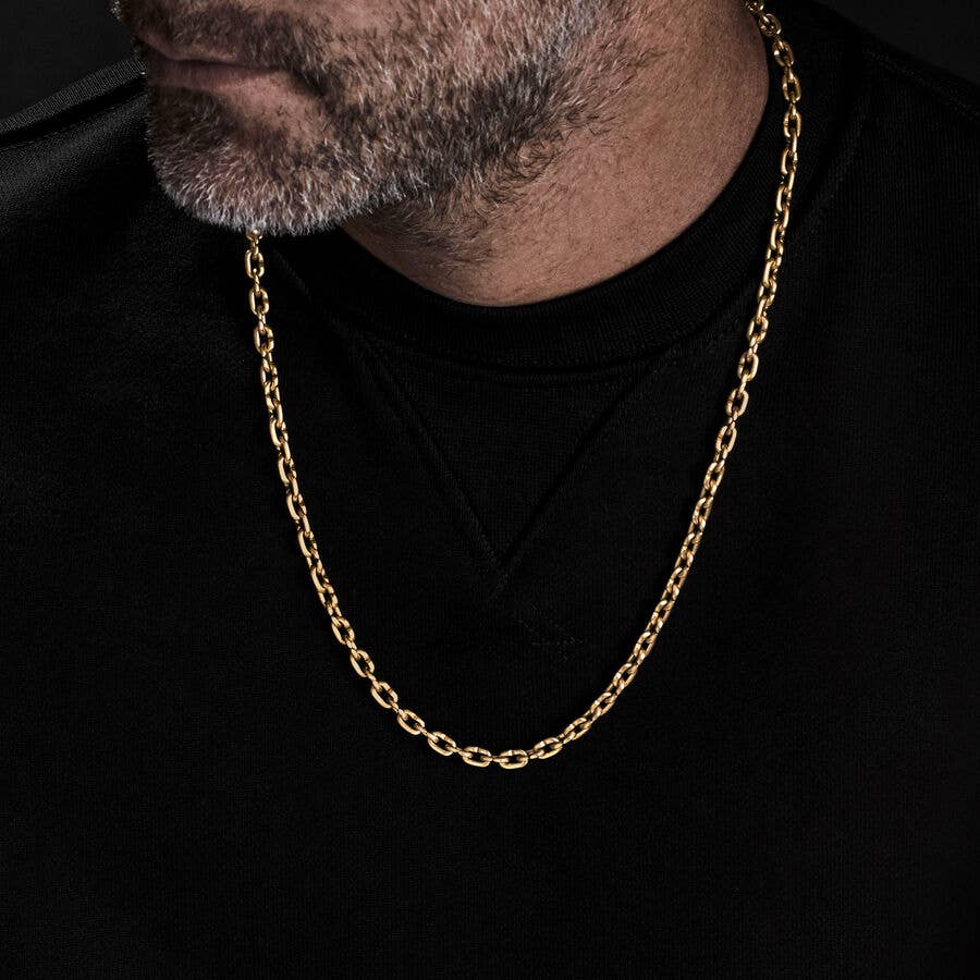 Chain Links Necklace in 18K Yellow Gold | David Yurman