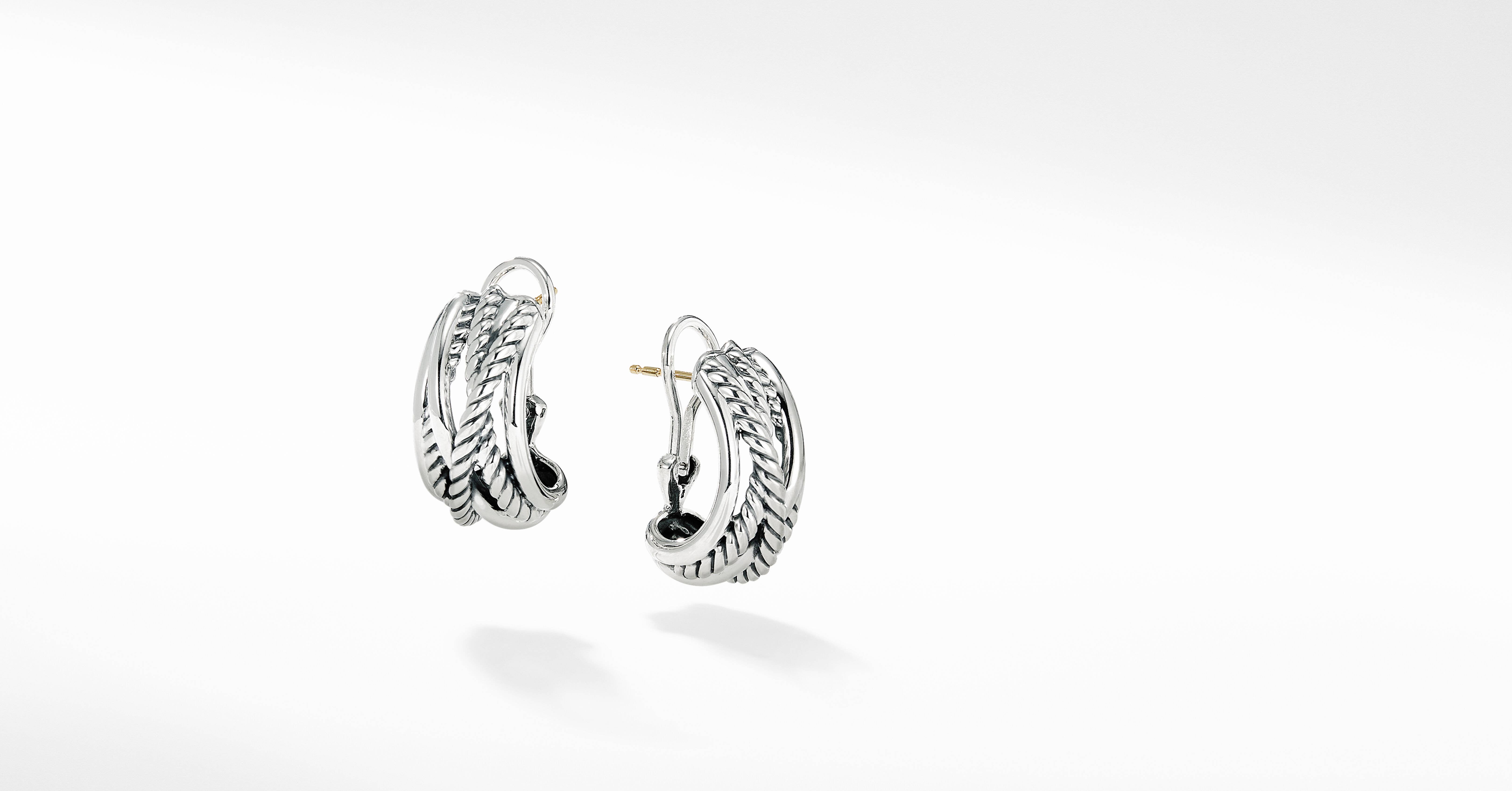 david yurman crossover earrings with diamonds