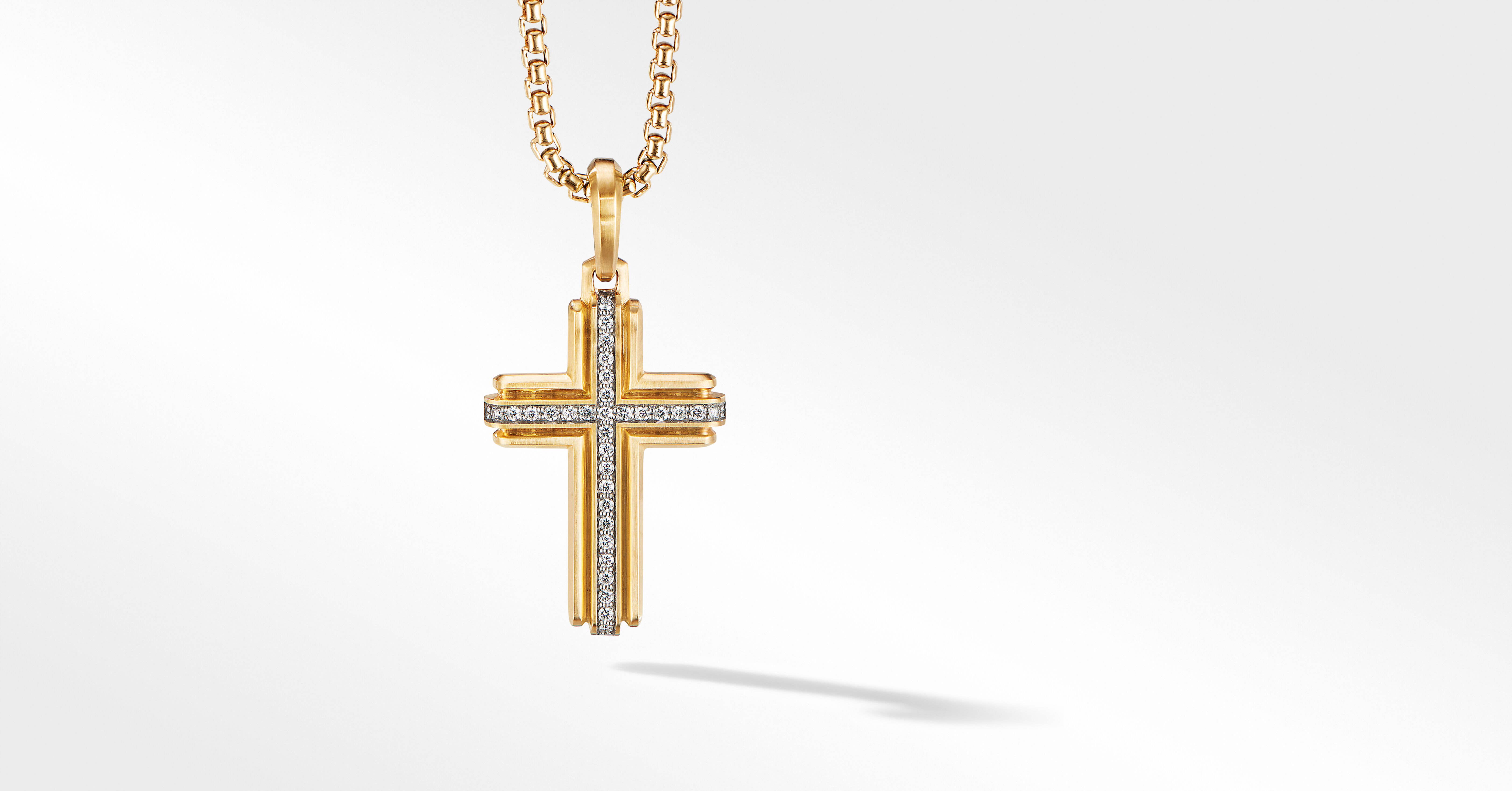 18k cross necklace