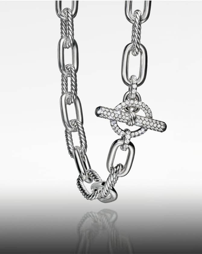 A David Yurman Madison chain necklace.