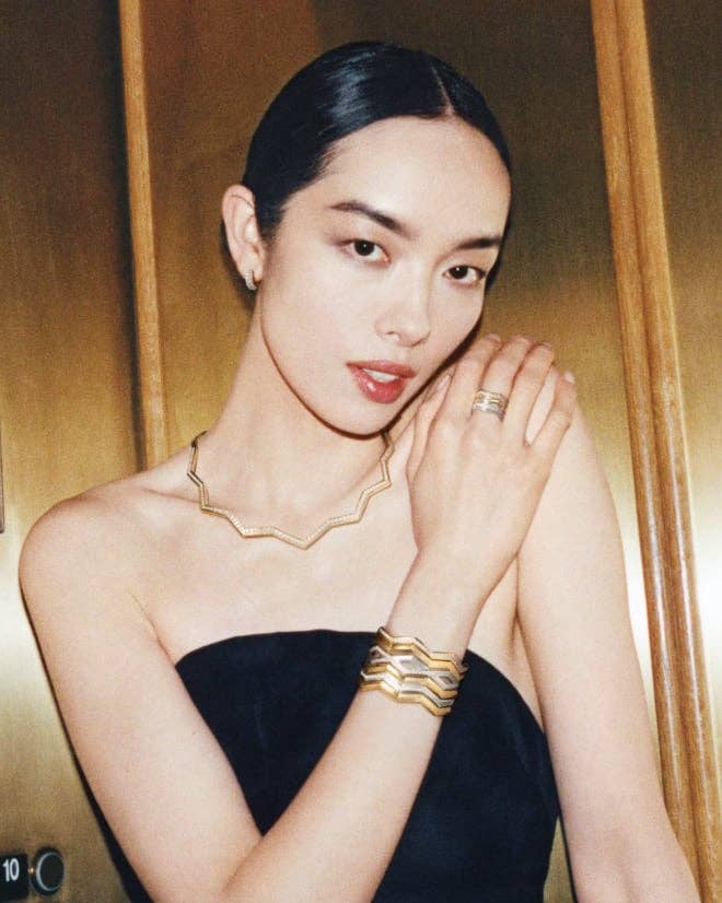 Fei Fei Sun wearing David Yurman Stax collection.