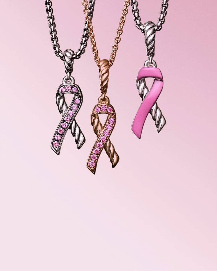 Three David Yurman BCRF charms.