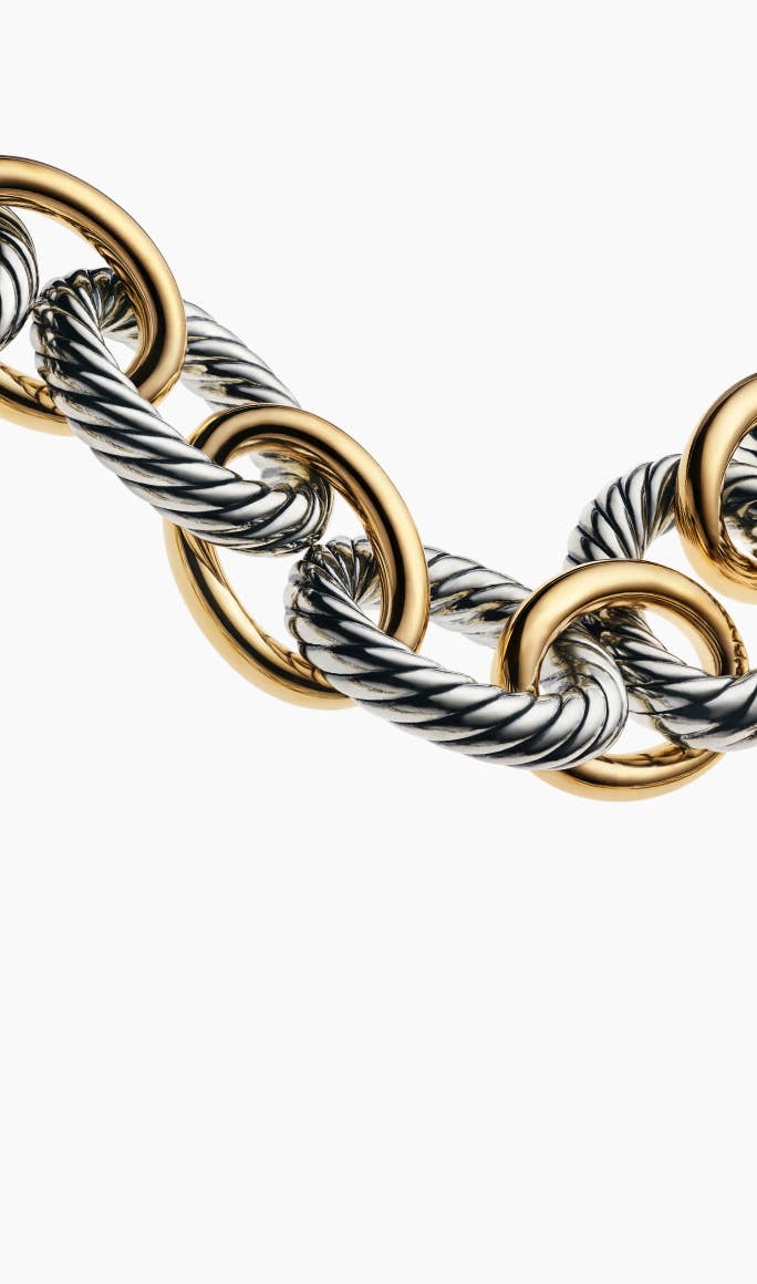 Découvrez les chaînes à maillons ovales David Yurman pour femme.