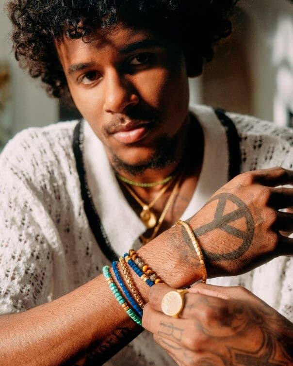 Jalen Green porte la collection David Yurman Spiritual Beads.