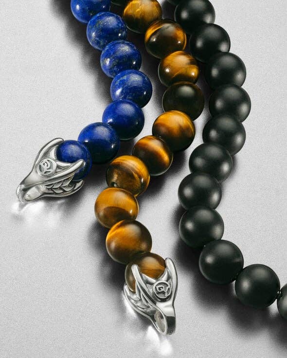 Three David Yurman Spiritual Bead chains.