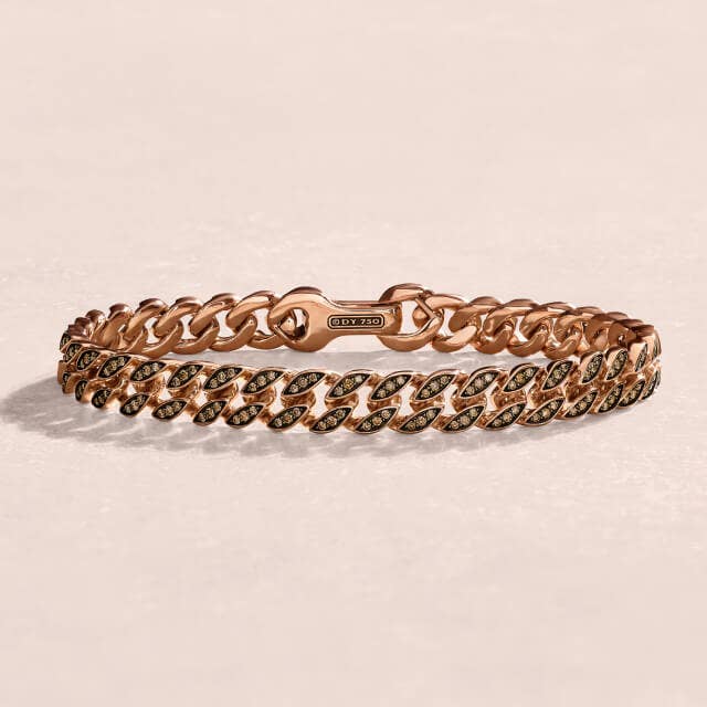 Louis Vuitton, Accessories, Louis Vuitton Rare Chain Link Bracelet  Monogram Rose Gold Tone Mensunisex
