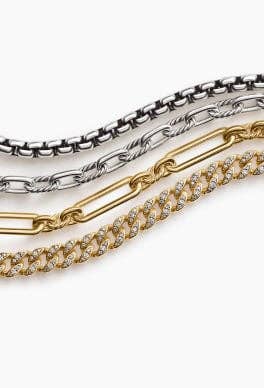 David Yurman chain bracelets.