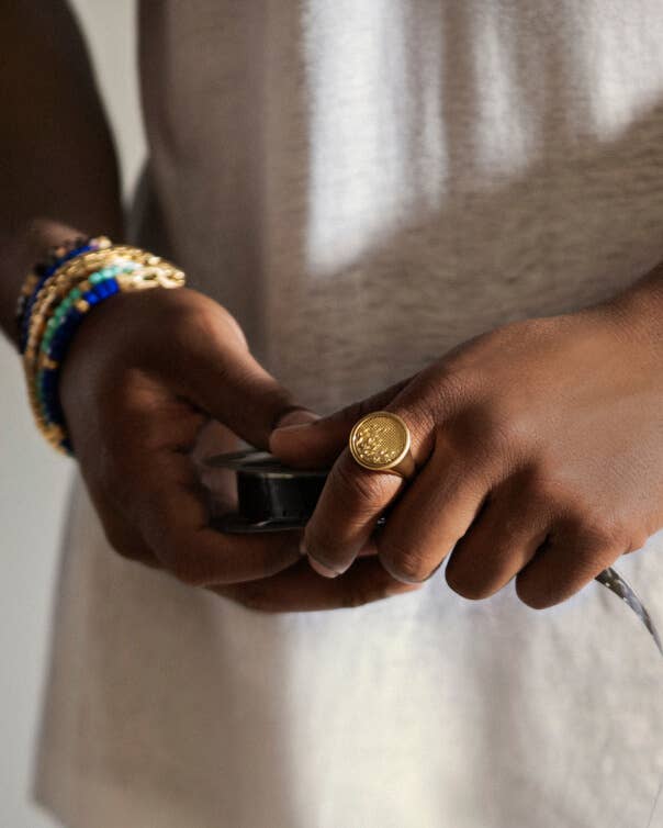 Michael B. Jordan in David Yurman's Spiritual Bead collection.