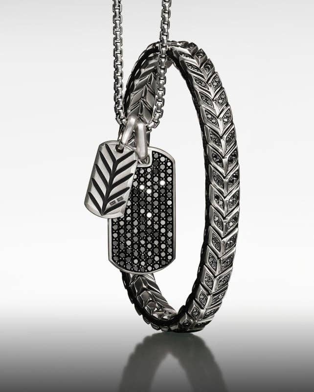 Collection bijoux Chevron David Yurman pour homme.