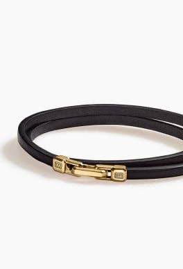 David Yurman leather bracelet.