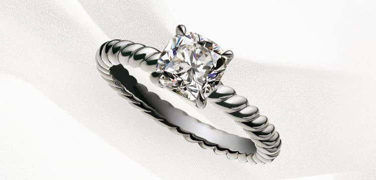 An image of a David Yurman engagement ring.