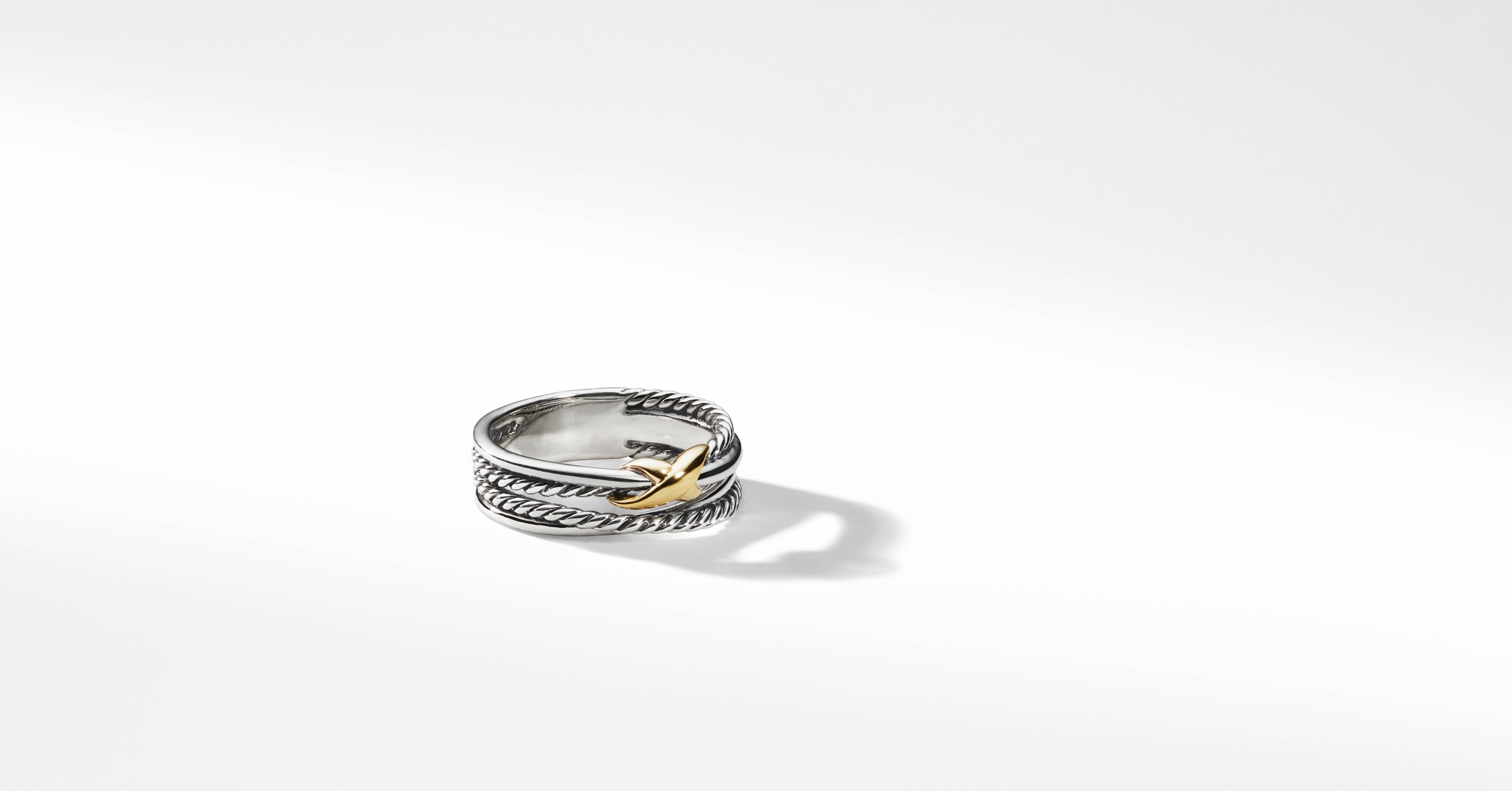 david yurman x crossover ring with diamonds