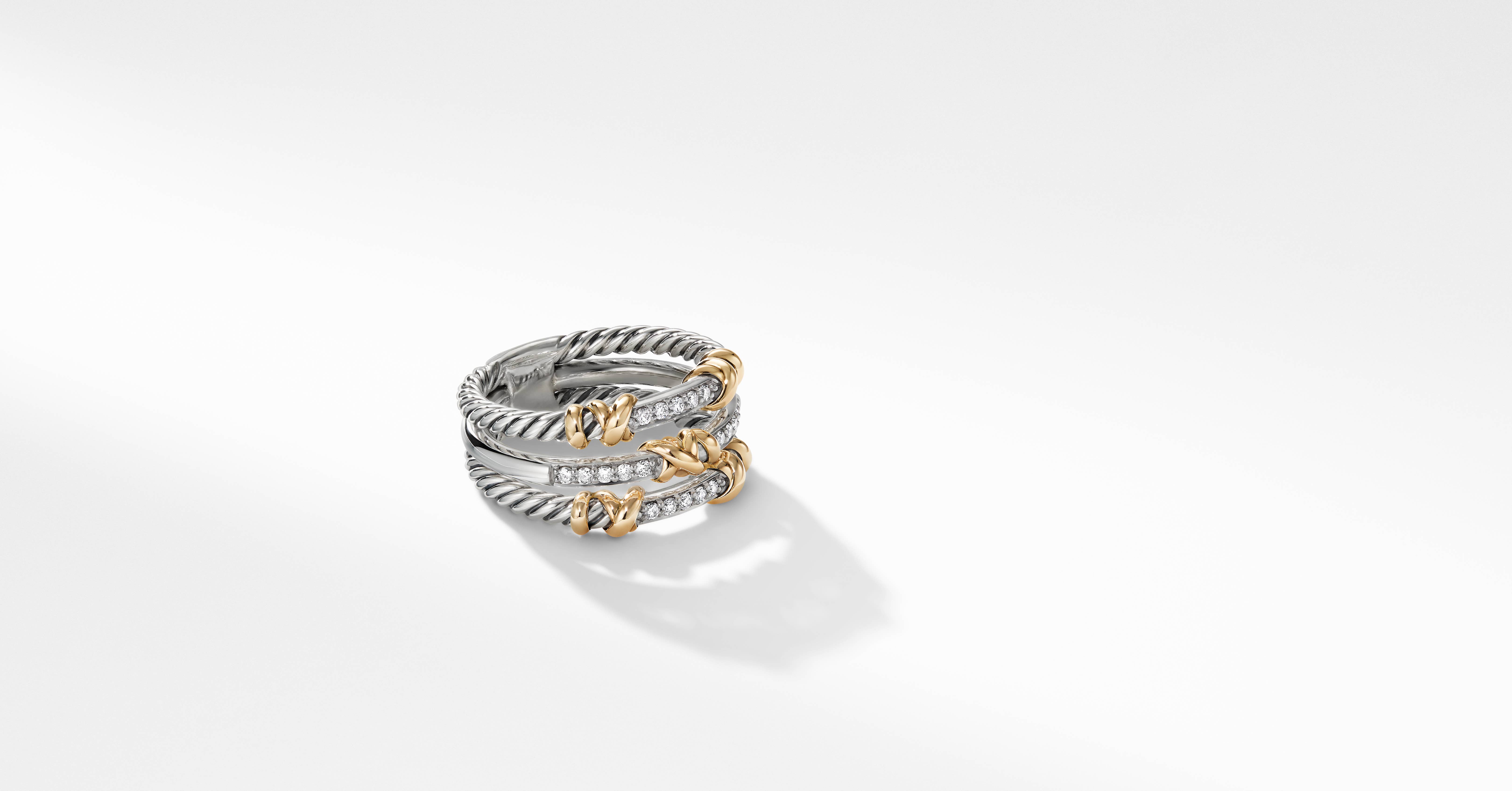 petite helena wrap ring with 18k yellow gold and diamonds