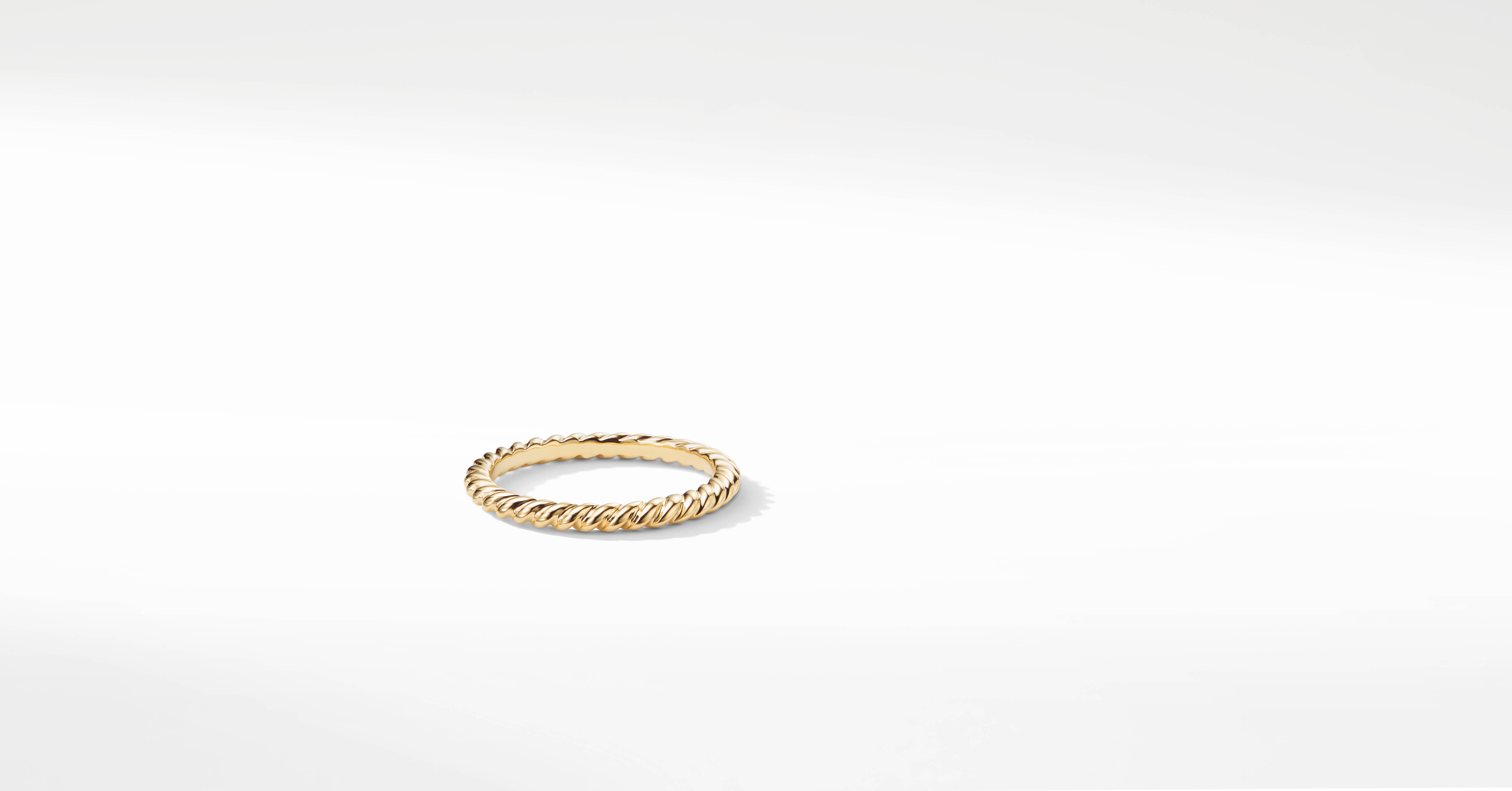 David Yurman | DY Unity Cable Band Ring in 18K Yellow Gold